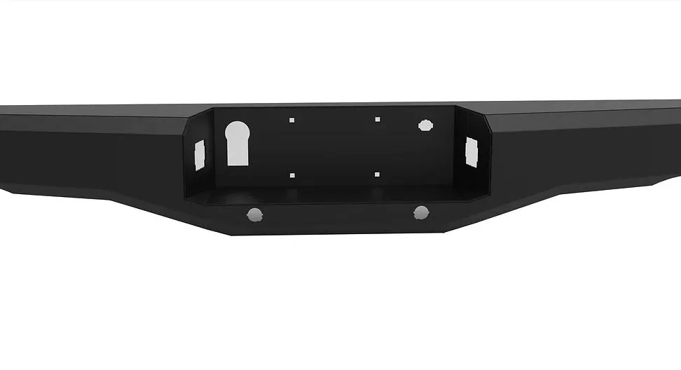 AL-RBM17FDN – ICI STAINLES Bumper, One Piece Design Direct Fit Mounting Hardware Included Without Receiver Hitch Powd...